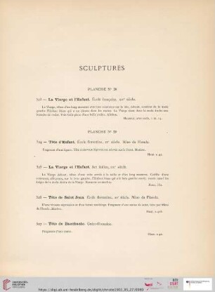 Sculptures (Nr. 523 - 572)