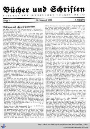 Dichtung und schönes Schrifttum