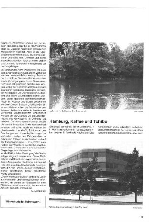 Hamburg, Kaffee und Tchibo