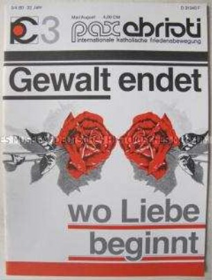 Monatszeitschrift der internationalen katholischen Friedensbewegung u.a. zur Ermordung des salvadorianischen Erzbischofs Romero - Sachkonvolut