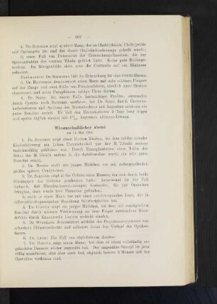 Wissenschaftlicher Abend am 14. Mai 1904.