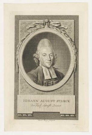 Bildnis des Iohann August Starck