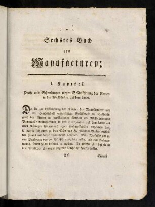 225-243, Sechstes Buch von Manufacturen.