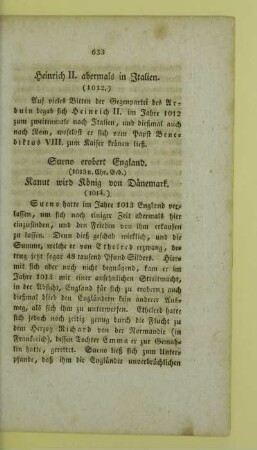 Heinrich II. abermals in Italien