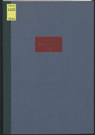 Simphonie pour 2 violons, 2 flûtes, 2 hautbois, 2 clarinettes, 2 bassons, 2 cors, trompettes, timbales, viole, violoncelle et basse, oe. XXXIII