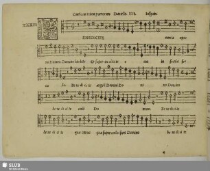 XXXVI. Anonymus: Benedicite omnia opera