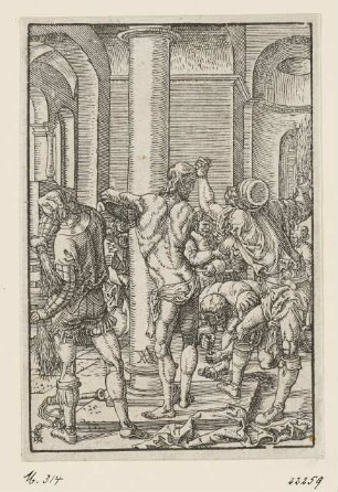 Geißelung Christi, Blatt 7 der Folge "Leiden Christi"