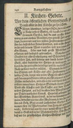 II. Kirchen-Gebete