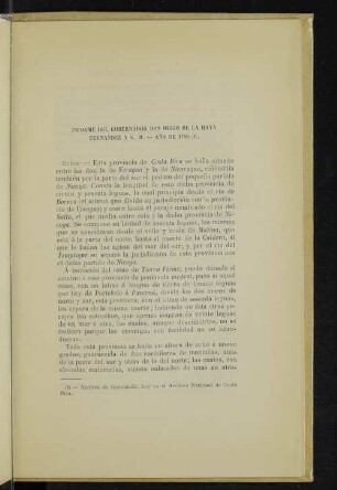 Informe del gobernador don Diego de la Haya Fernández á S. M. - Año de 1719 (1).