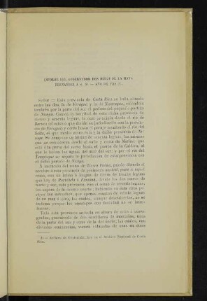 Informe del gobernador don Diego de la Haya Fernández á S. M. - Año de 1719 (1).