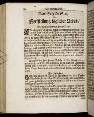 Das Zehende Buch / Von Fortstellung täglicher Arbeit.
