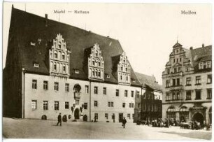 Meißen. Markt mit Rathaus