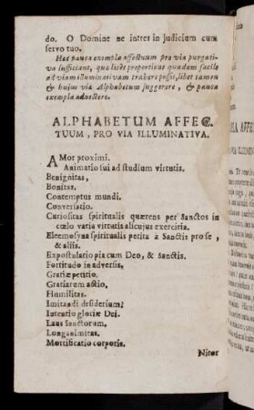 8v-12v, Alphabetum Affectuum ...; Exempla Affectuum ...; ...