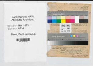 Entnazifizierung Bartholomaeus Blees , geb. 17.12.1896 (Revisor)