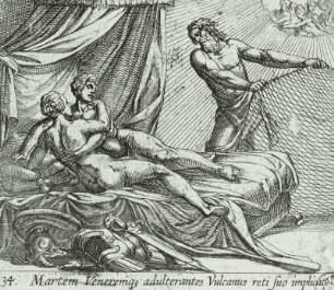 Mars und Venus von Vulkan überrascht