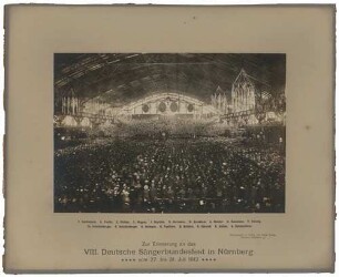 Fotografie 8. Deutsches Sängerbundfest, 1912, Nürnberg