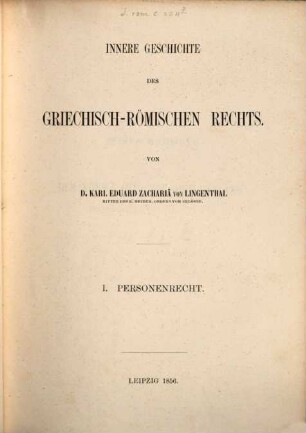 Geschichte des griechisch-römischen Privatrechts
