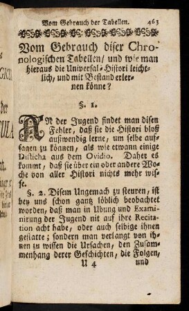 463-474, Vom Gebrauch der Tabellen