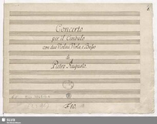 Concertos - Mus.3065-O-4 : cemb, strings : A