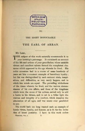 The life of James duke of Ormond; containing an account of the most remarkable affairs of his time, and particularly of Ireland under his government with an appendix and a collection of letters, serving to verify the most material facts in the said history : A new edition, carefully compared with the original mss. [James Butler, 1. Duke of Ormonde], I