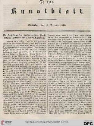Nr. 101 - 105 (17. Dezember 1840 - 27. Dezember 1840)