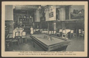 Ansichtskarte Restaurant "Reichenberger Hof", Reichenberger Straße 147