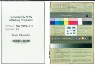 Entnazifizierung Charlotte Kuck , geb. 25.06.1920 (Studienrefrendarin)