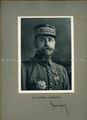 Uniformdarstellung, Porträtfoto, Henri Joseph Eugène Gouraud in Generalsuniform, Frankreich, 1918/1923 .
