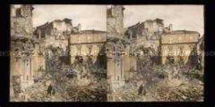 Ruinen und Trümmer der Kirche Santa Tresa, Messina