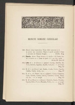 Monete romane consolari