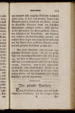 Der zehende Vortheil