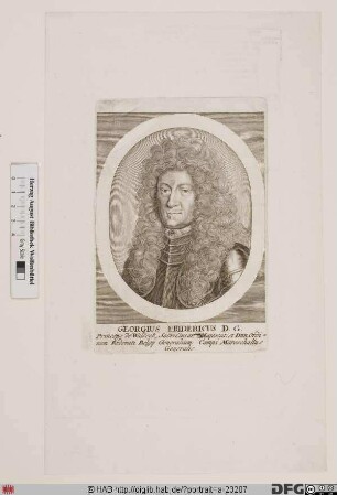 Bildnis Georg Friedrich, Graf (1682 Fürst) zu Waldeck