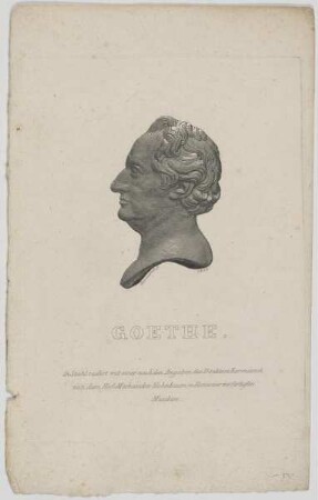 Bildnis des Johann Wolfgang von Goethe