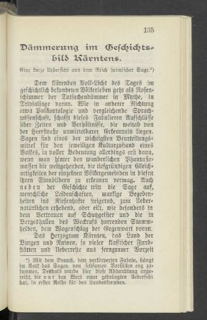 Dämmerung im Geschichtsbild Kärntens