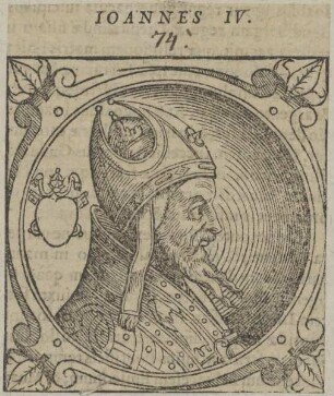 Bildnis von Papst Ioannes IV.