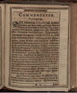 Commendatio Personae.