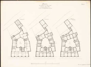 Firmengebäude an der Leipziger Straße 6, Halle/Salle: Grundrisse 1.OG, 2.OG 1:200