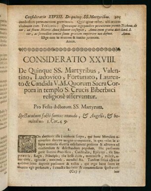 205-215, Consideratio XXVIII.
