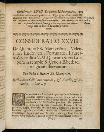 205-215, Consideratio XXVIII.