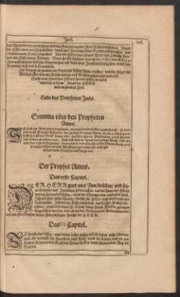 Summa uber den Propheten Amos.