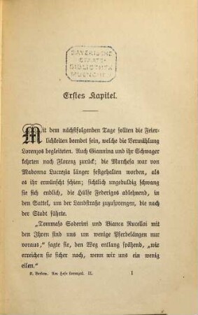 Am Hofe Lorenzos : historischer Roman, 2
