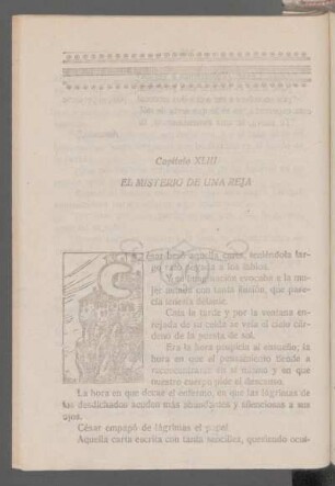 Capítulo XLIII - El misterio de una reja
