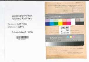 Entnazifizierung Herta Schwartzkopf, geb. 07.01.1898 (Studienraetin)