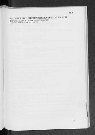 Fachbereich Rechtswissenschaften II/17