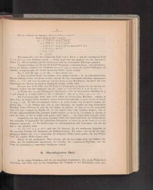 II. Physiologischer Theil.