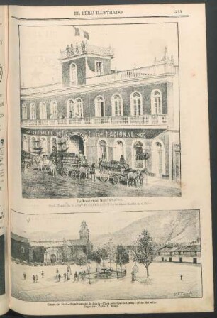 [Vista del] Centro del Perú - Departamento de Junín - Plaza principal de Tarma. : (Foto. del señor Ingeniero Pedro F. Remy.)