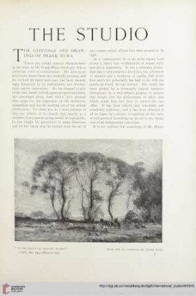 Vol. 49 (1913) = No. 193: The paintings and drawings of Frank Mura