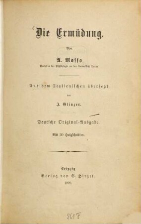 Die Ermüdung