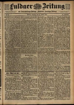 Ausgabe vom Dienstag, den 31. Januar 1899.