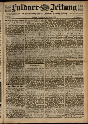 Ausgabe vom Dienstag, den 31. Januar 1899.